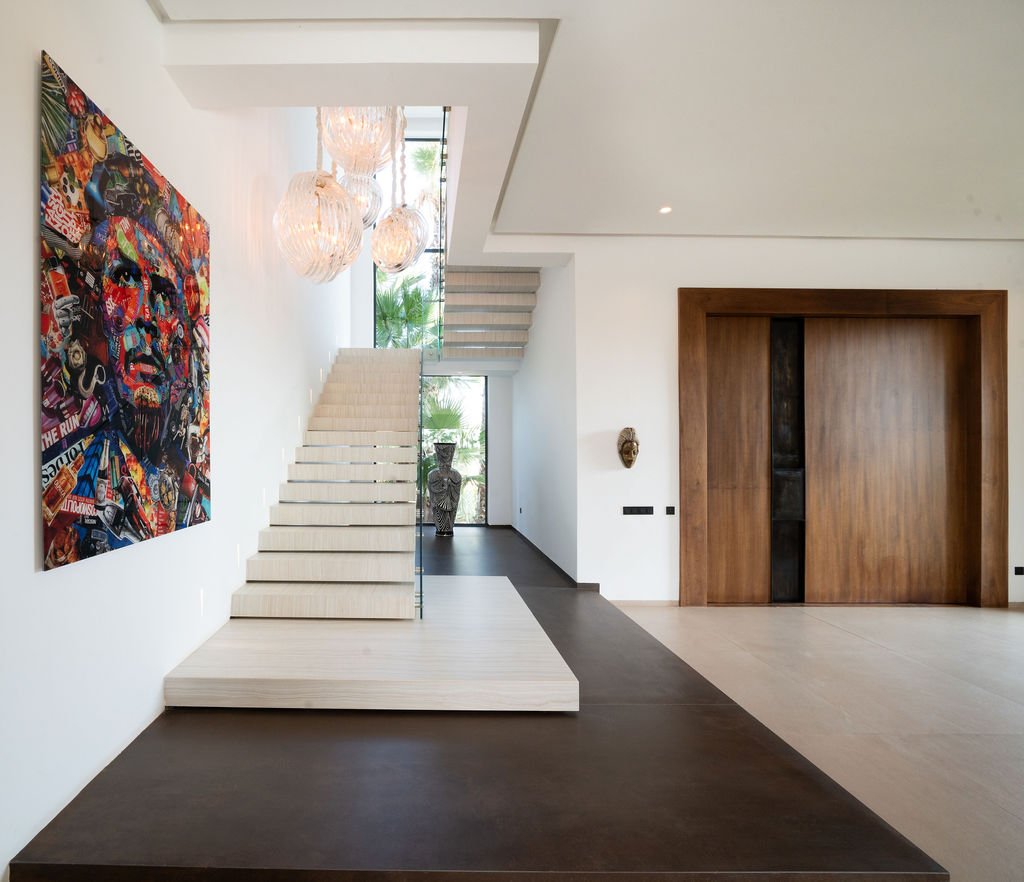 Entrée et escalier de la villa Dar Al Bahja
