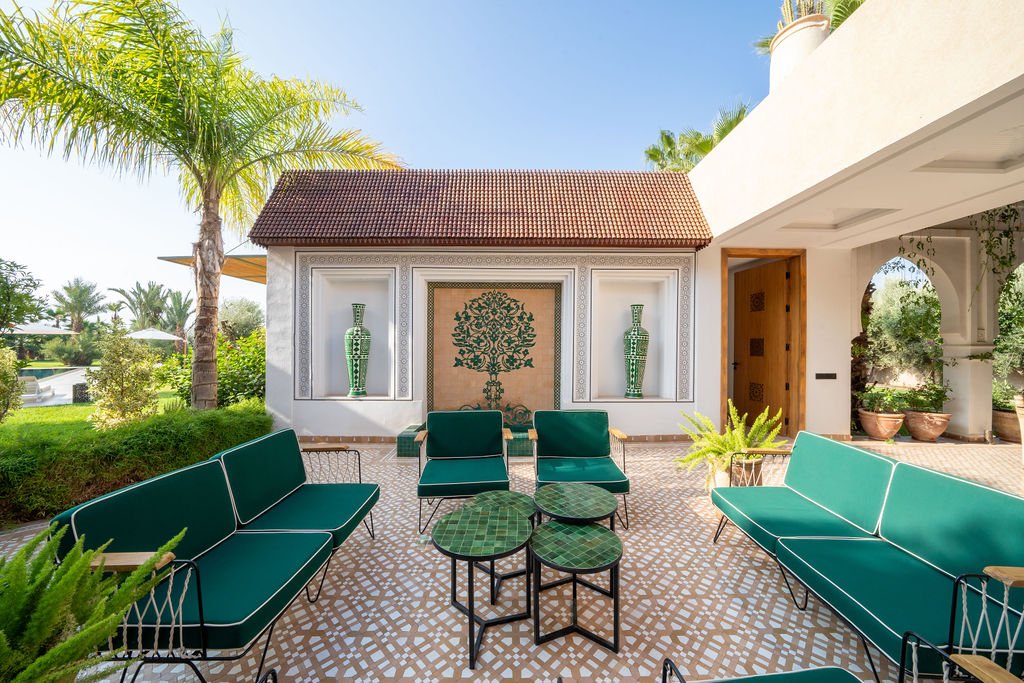 Patio andalou végétalisé de Dar Al Bahja