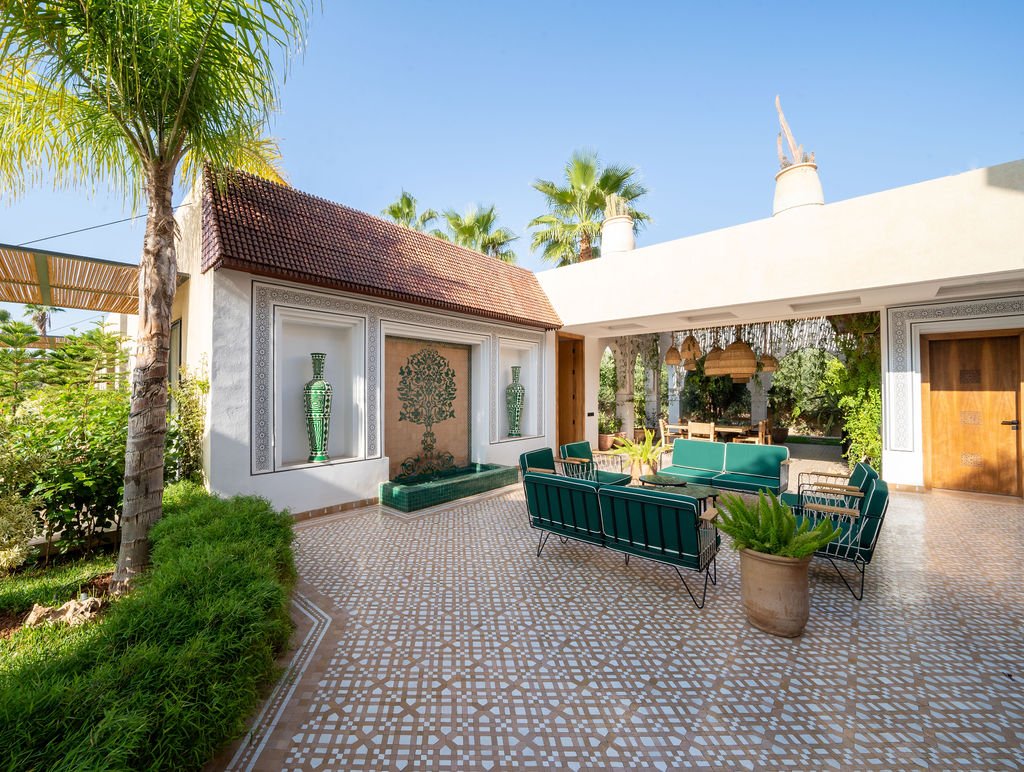 Patio andalou végétalisé de Dar Al Bahja