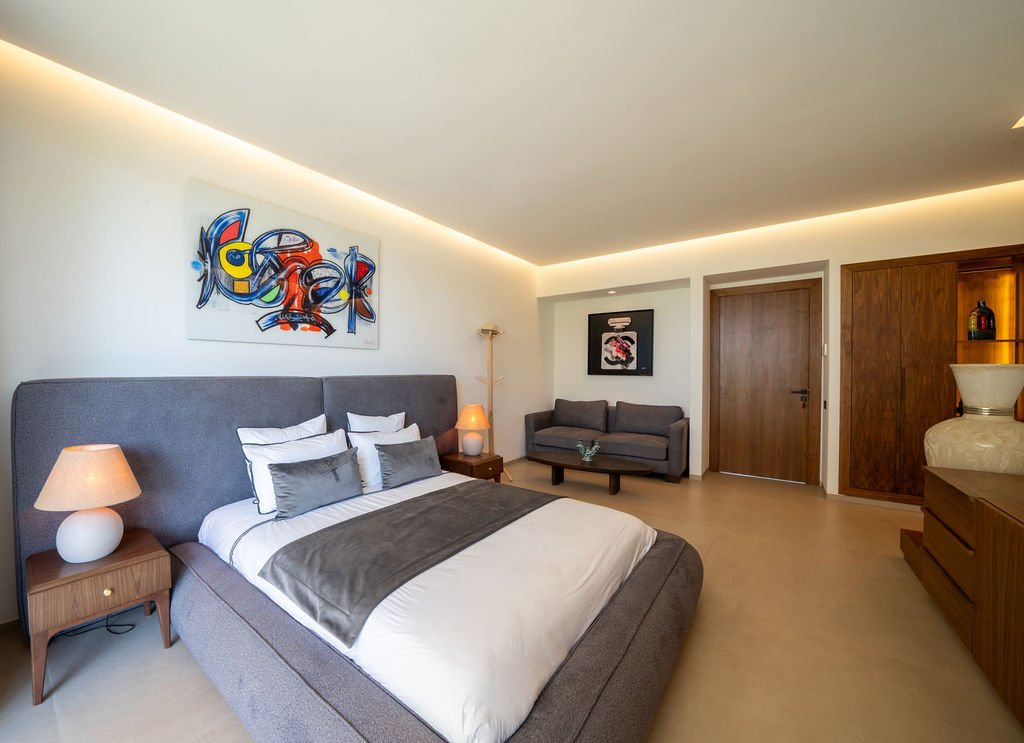 Suite de la villa Dar Al Bahja, literie haut de gamme