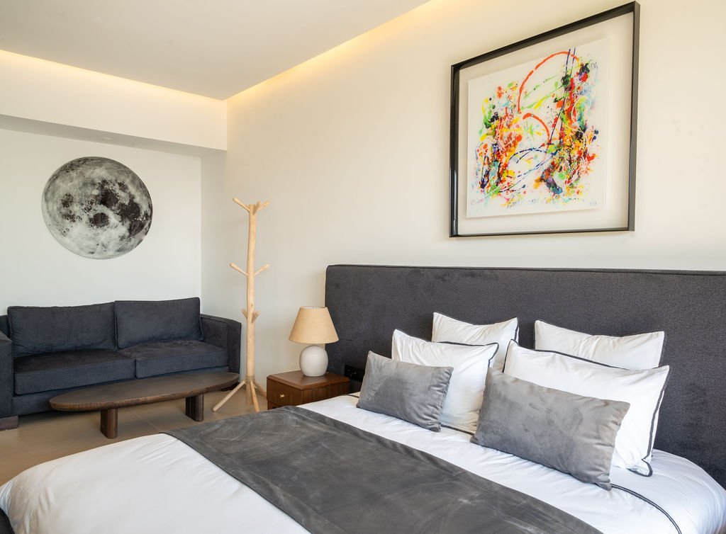Suite de la villa Dar Al Bahja, literie haut de gamme