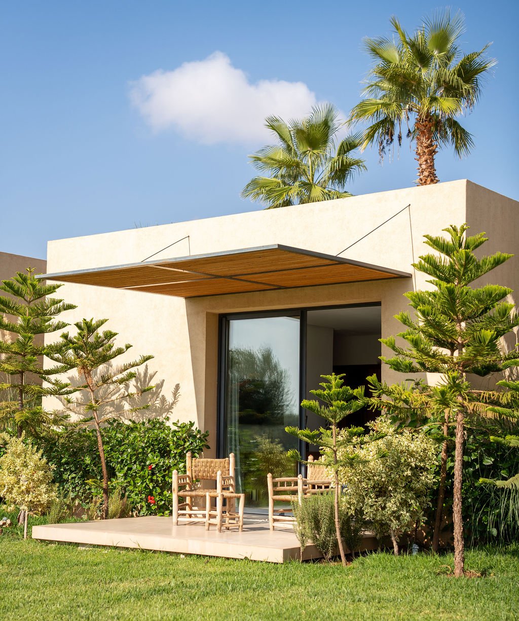 Pavillon-suite avec terrasse privée dans le jardin