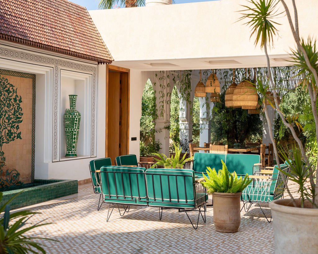 Patio andalou végétalisé de Dar Al Bahja