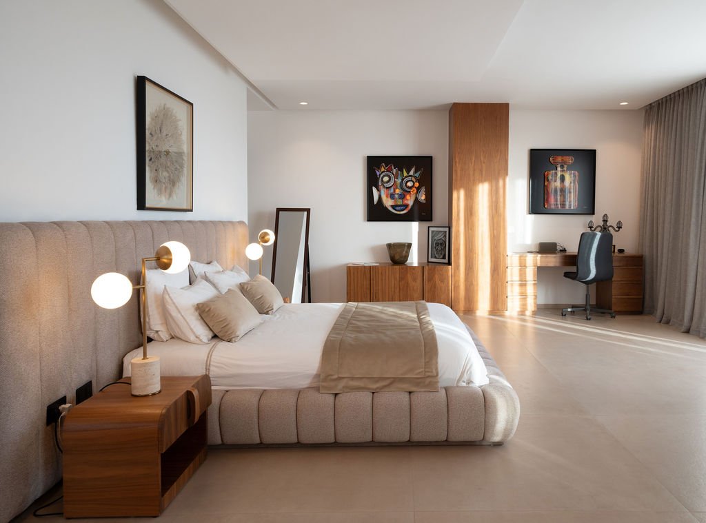 Suite de la villa Dar Al Bahja, literie haut de gamme